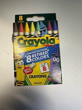 New Crayola Limited Edition 8 Retired Colors Crayons